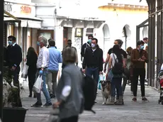 Foto BRUNI Trieste 09.05.2020 Emergenza Corona virus: gente in via Torino e citta vecchia