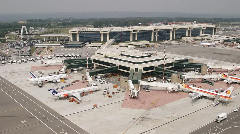 Veduta dell'aeroporto di Fiumicino