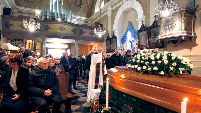 Silvano Trieste 02/02/2016 Aurisina, il funerale di Guido Botteri