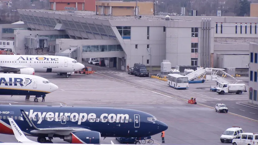 Una veduta dell'aeroporto di Ronchi dei Legionari