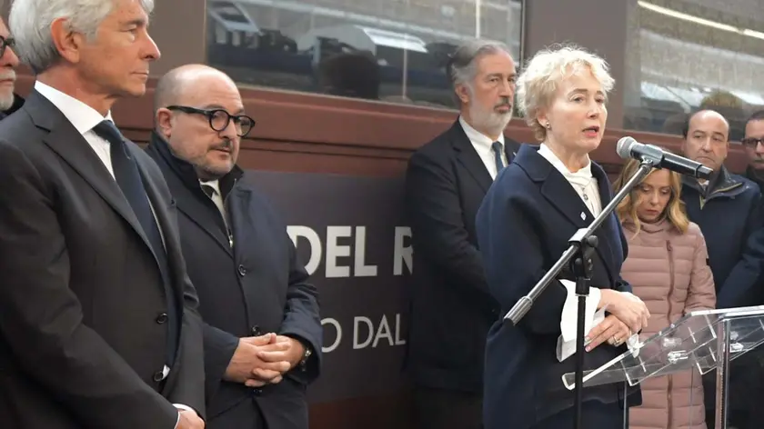 L'inaugurazione del Treno del Ricordo alla Stazione centrale di Trieste, 10 febbraio. Foto Bruni