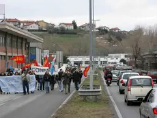 Foto di repertorio relativa a un corteo di protesta alla Pittway