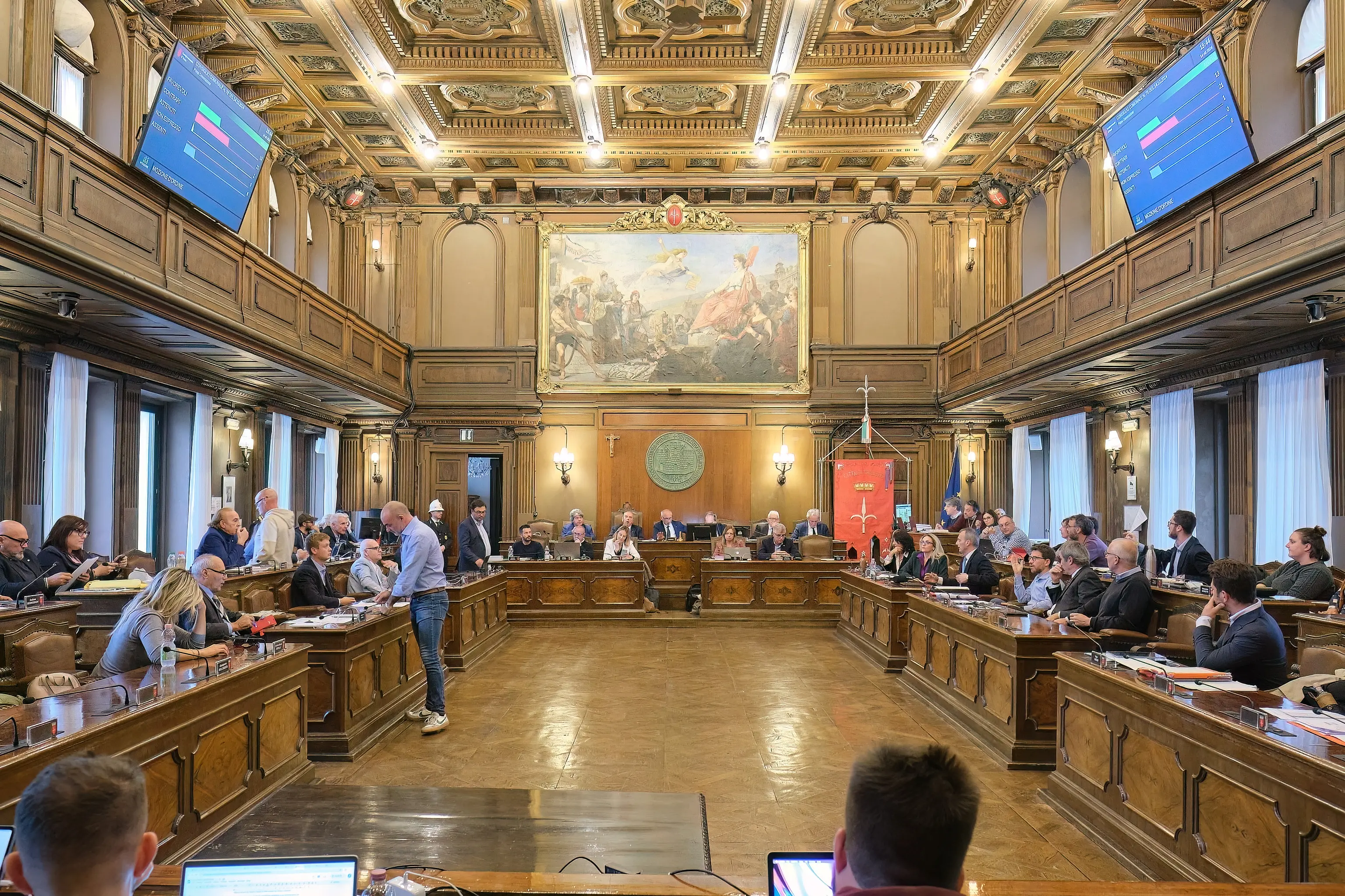 L'aula del Consiglio comunale