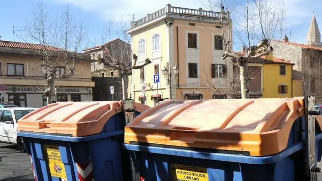 Foto BRUNI TRieste 15 03 10 Muggia:cassonetti immondizie