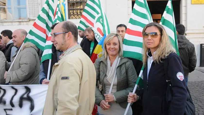 Bumbaca Gorizia 31.10.2014 Manifestazione TexGiulia davanti Municipio Fotografia di Pierluigi Bumbaca