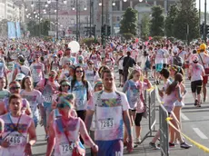 Un momento della Color Run dell'anno scorso