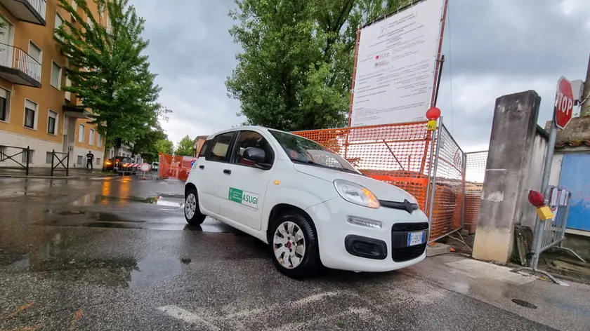Il luogo dell'infortunio a Gorizia (Marega)