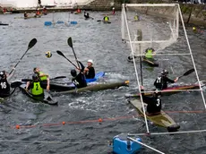 Silvano Trieste 25/04/2014 Canoa Polo in Canale Ponterosso