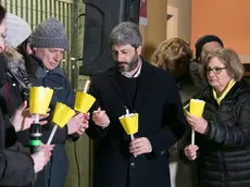 Roberto Fico con Claudio e Paola Regeni il 25 gennaio 2019 a Fiumicello