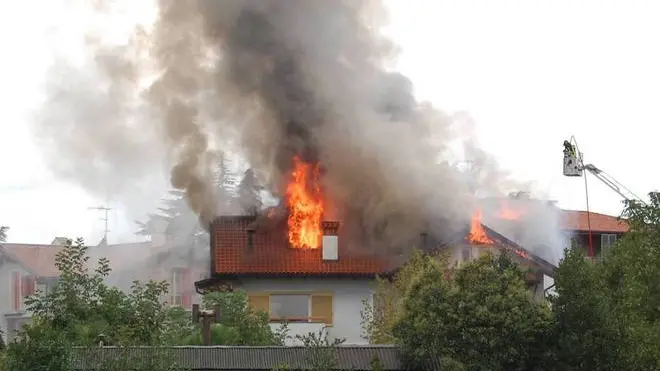 Bumbaca Gorizia 18.09.2013 Incendio via Faiti Fotografia di Pierluigi Bumbaca