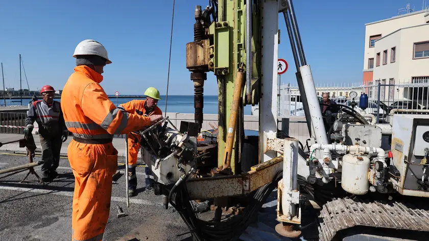 I lavori in corso in Ponterosso (Lasorte)