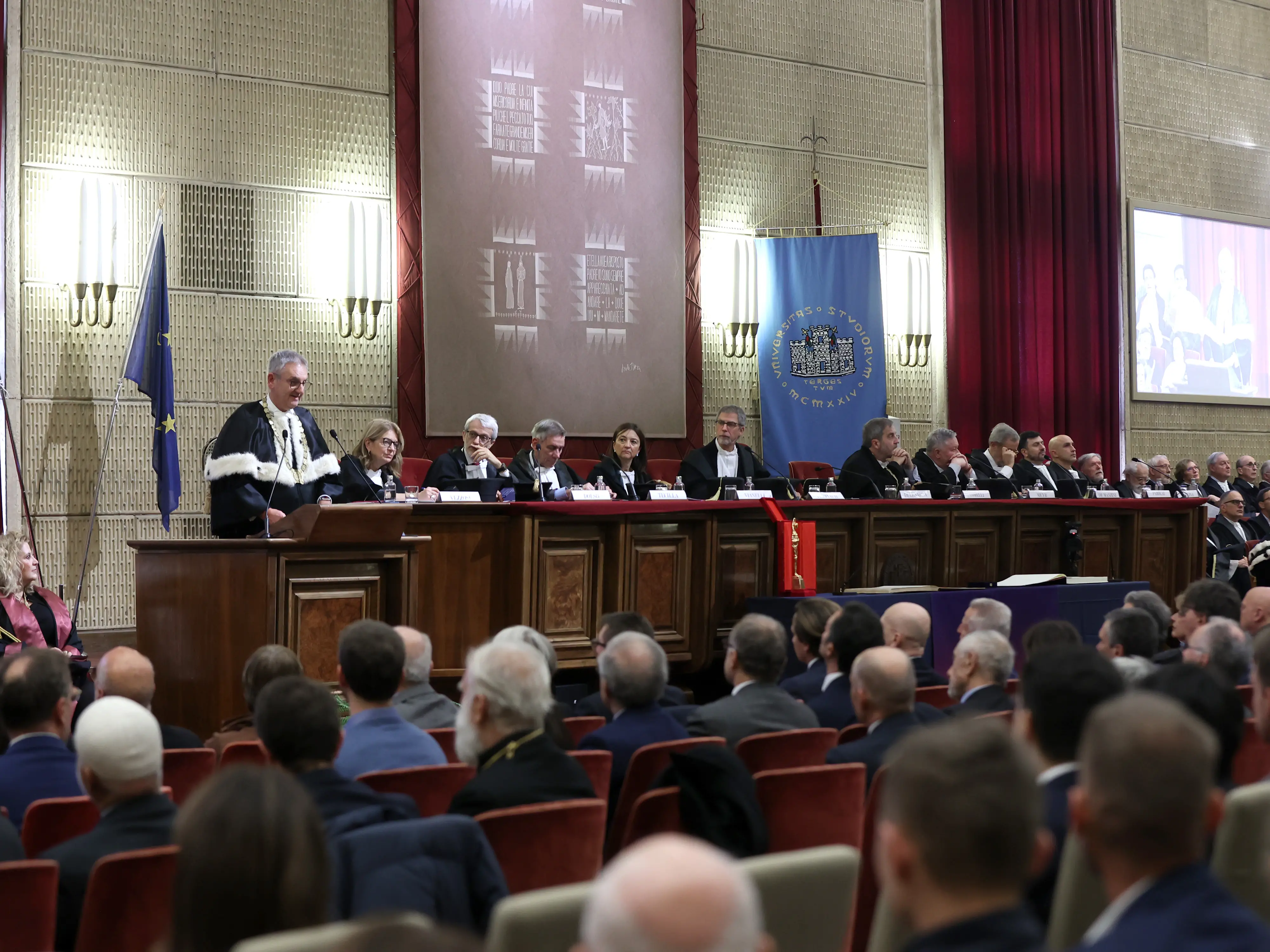 Lasorte Trieste 14/12/23 - Universita', Inaugurazione Anno Accademico del Centenario, Rettore Roberto Di Lenarda