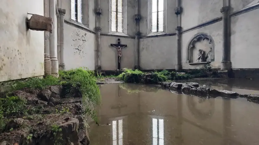 L’allagamento di San Giovanni in Tuba Foto Andrea Lasorte