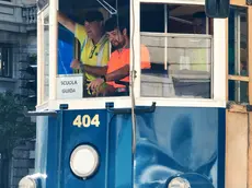 Lezioni di scuola guida a bordo del Tram di Opicina Foto Lasorte