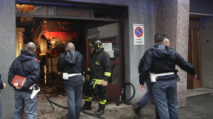 L'officina in via Revoltella (Foto Lasorte)