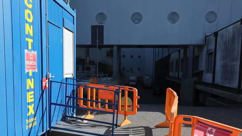 L’entrata del Pronto soccorso del San Giovanni di Dio a Gorizia Foto Pierluigi Bumbaca