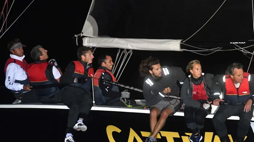 Foto Bruni Trieste 13.10.2018 Barcolana 50: Regata notturna-vince Cattivik-gente sul molo