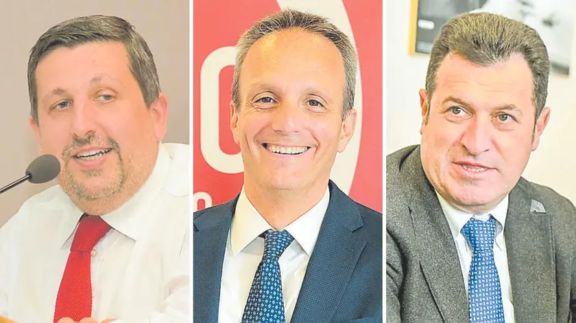 Da sinistra: Salvatore Spitaleri (componente della commissione paritetica stato-regione), Francesco Russo (consigliere regionale escluso dalle liste del Pd per le politiche nonostante fosse in lizza per il posto da capolista al Senato) e Franco Iacop (eletto a piazza Oberdan ed ex presidente del consiglio Fvg)