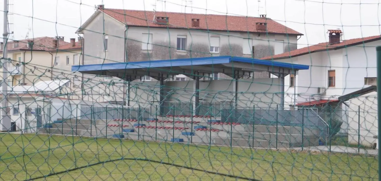 Bumbaca Gorizia 06_01_2020 Mariano del Friuli nuova tribuna campo calcio © Foto Pierluigi Bumbaca