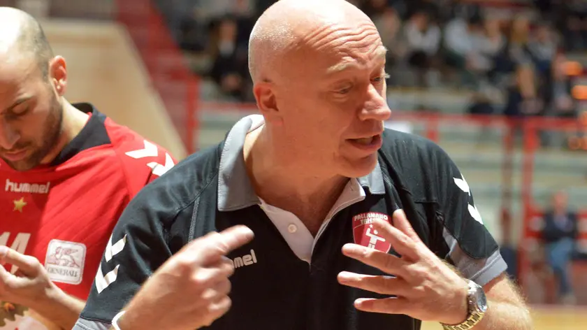 Foto Bruni 19.10.13 Pallamano:Trieste/pall.Veneta-coach Oveglia