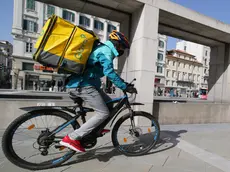 Rider in piazza Goldoni, punto di ritrovo a Trieste (foto Lasorte)