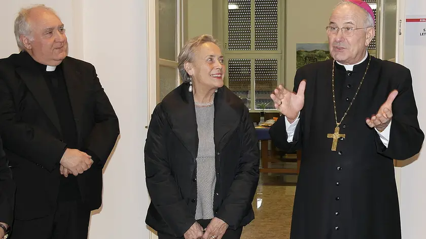 Lasorte Trieste 30/09/15 - Seminario, Inaugurazione Biblioteca, Arcivescovo Crepaldi