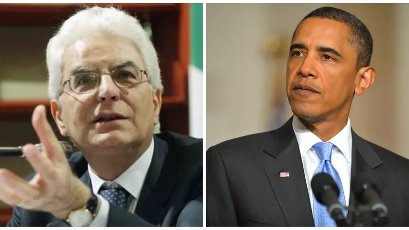Il presidente Mattarella e Barack Obama