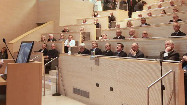 Lasorte Trieste 09/12/15 - Aula Magna Ospedale Cattinara, Celebrazione 50.mo Facoltà di Medicina