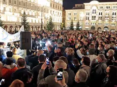 Silvano Trieste 2020-10-26 Protesta di gestori di palestre e ristoratori in Piazza Unita'