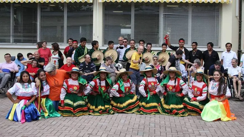 Bumbaca Gorizia 26.08.2019 Gruppo folk Perù al centro diurno Anffas © Fotografia di Pierluigi Bumbaca