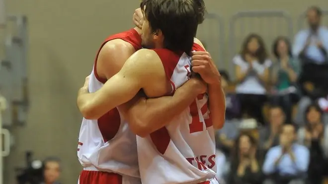 Foto Bruni 25.04.13 Basket:ACEGAS-Verona-Gandini e Filloy