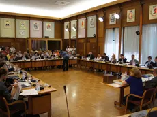 La sala del consiglio provinciale di Gorizia