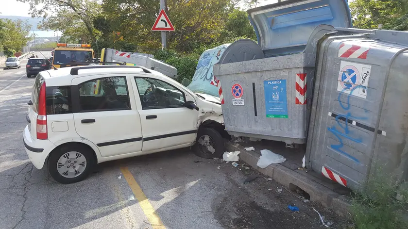 La scena dell'incidente ad Altura (foto Lasorte)