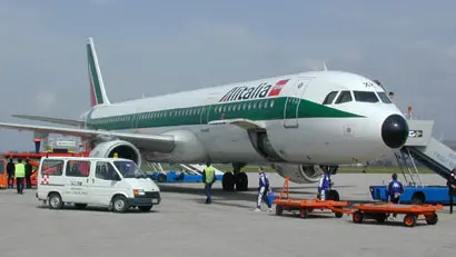 Monfalcone 25 Marzo Ronchi dei Legionari la nazionale italiana all'aeroporto Foto Meta Communication