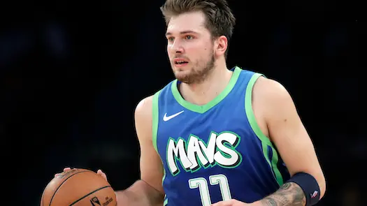 Dallas Mavericks' Luka Doncic in action against the Los Angeles Lakers during an NBA basketball game Sunday, Dec. 1, 2019 in Los Angeles. (AP Photo/Marcio Jose Sanchez)