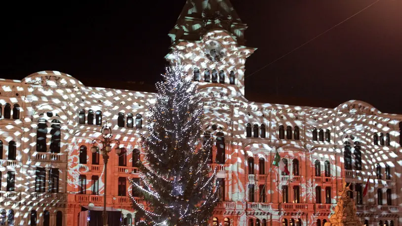 Lasorte Trieste 07/12/13 - Piazza Unità, Inaugurazione Albero di Natale