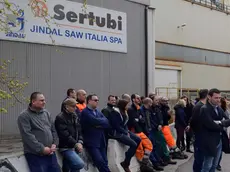 Foto BRUNI 11.04.2018 Sertubi-assemblea operai-sindacati