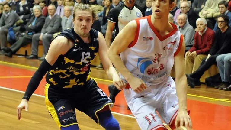 Foto BRUNI 07.02.16 Basket Serie A2 Est : ALMA Trieste-Recanati-baldasso