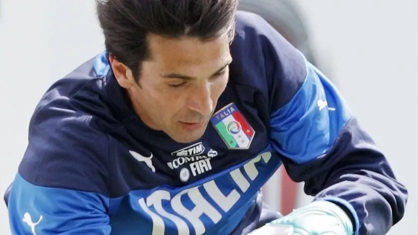 Firenze, 29.05.14, Centro Tecnico Federale della FIGC a Coverciano, ritiro della nazionale italiana di calcio in vista del mondiale di Brasile 2014 - Nella foto: Gianluigi Buffon