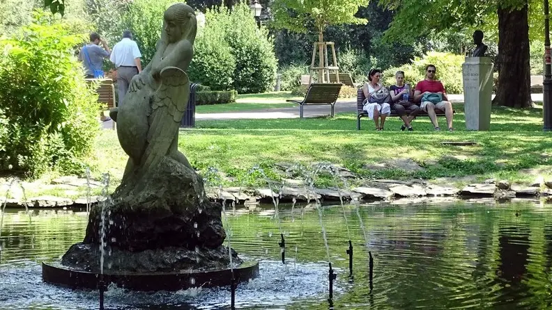 Il laghetto all’interno del Giardino pubblico