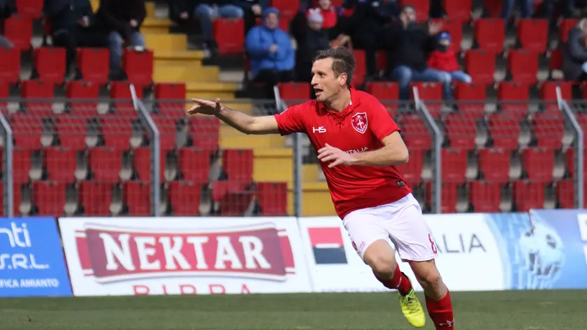 Lasorte Trieste 19/01/19 - Serie C, Triestina - Rimini, Gol ed Esultanza Maracchi 1 - 0