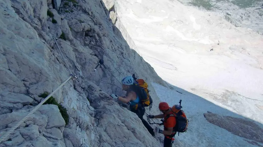 La via ferrata Divisione Julia sul Monte Canin (foto d'archivio)