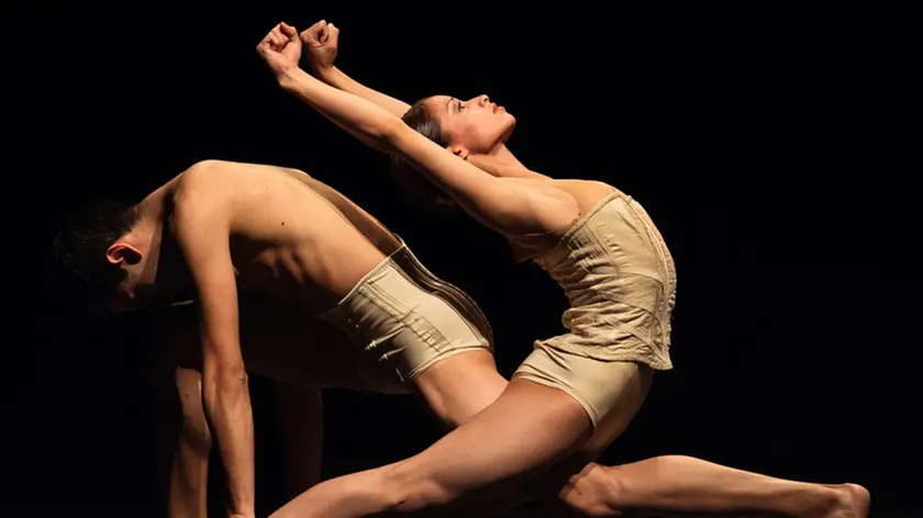 Dancers of the Tulsa Ballet performing in Petite Mort, choreography by Jiri Kylian...Tulsa Performing Arts Center, Tulsa, Oklahoma -- October 2008 Petite Mort Jiri Kylian - choreographer Wolfgang Amadeus Mozart - composer Provocatively intertwining choreography creates unusual shapes and innovative lifts in this demonstration of sensuality set to two of Mozart’s piano concertos.