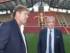 Mauro Milanese assieme al presidente della Triestina Mario Biasin