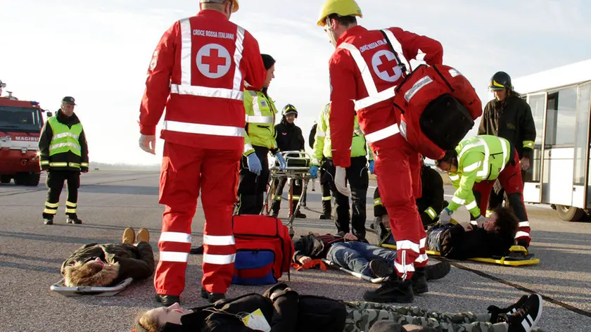 Bonaventura Monfalcone-16.12.2015 Esercitazione incidente aereo-Aeroporto-Ronchi dei Legionari-foto di Katia Bonaventura