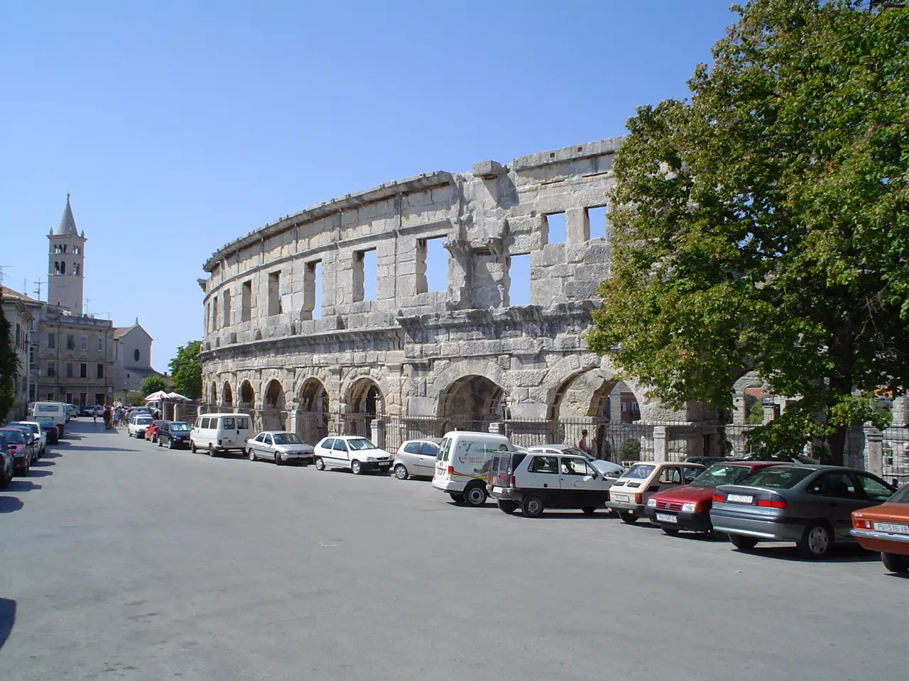 Un'immagine del centro storico di Pola