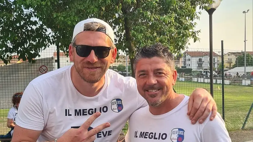 Michele Contento assieme a Riccardo Allegretti