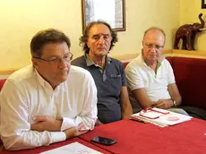 La presentazione della nuova lista. In primo piano Enrico Gherghetta (Foto Bonaventura)
