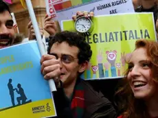 Una manifestazione per i diritti civili di tutti