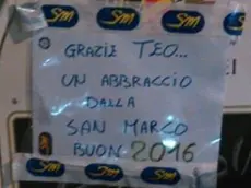 Il ringraziamento dei vincitori all’esercente Matteo Menichino